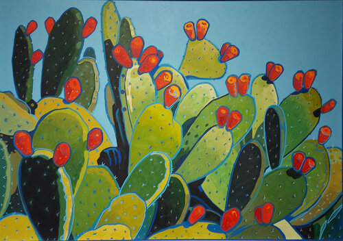 Spine e frutti rossi van Manuel Di Chiara, Schilderij te koop op Singulart