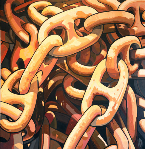 RUSTED CHAIN de Manuel Di Chiara, Pintura a la venta en Singulart