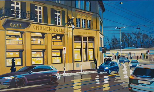 KRONENHALLE /Zürich van Manuel Di Chiara, Schilderij te koop op Singulart