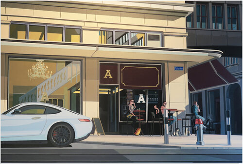 ATELIER BAR, ZÜRICH by Manuel Di Chiara, 회화 for Sale on Singulart