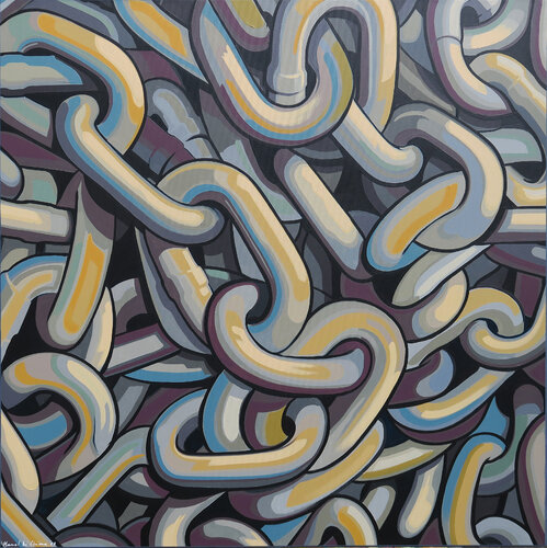CHAINS 01 /2023 de Manuel Di Chiara, Pintura a la venta en Singulart