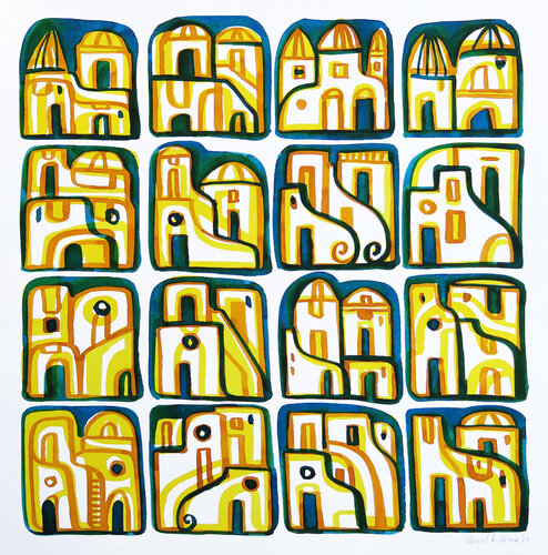 ARCHITETTURE MEDITERRANEE van Manuel Di Chiara, Werk op papier te koop op Singulart