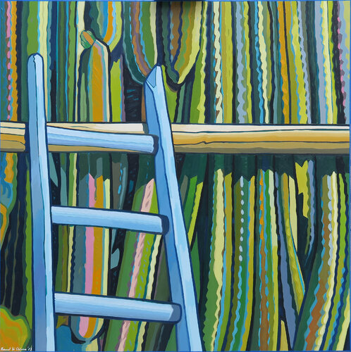 LA SCALA CELESTE van Manuel Di Chiara, Schilderij te koop op Singulart