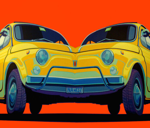 DOUBLE VESPA van Manuel Di Chiara, Schilderij te koop op Singulart