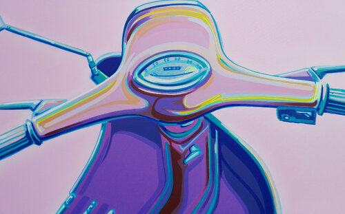Vespa /dettaglio van Manuel Di Chiara, Schilderij te koop op Singulart