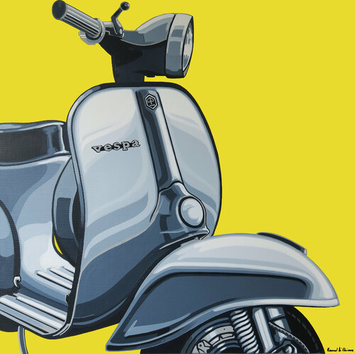 Vespa Bianco&nero 02 di Manuel Di Chiara, Pittura in vendita su Singulart