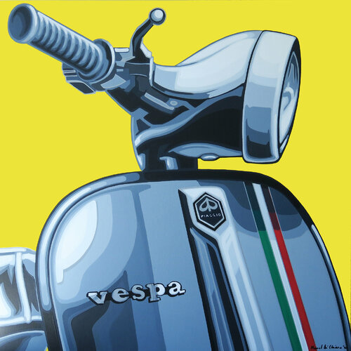 VESPA / TRICOLORE di Manuel Di Chiara, Pittura in vendita su Singulart