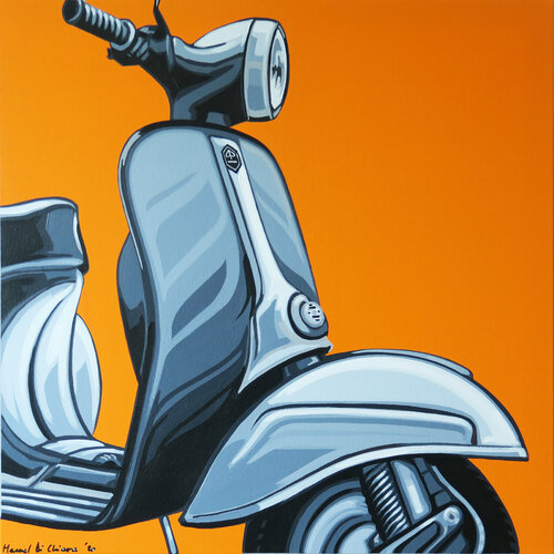 SEMPLICEMENTE VESPA van Manuel Di Chiara, Schilderij te koop op Singulart