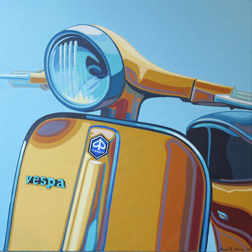 LA VESPA di Manuel Di Chiara, Pittura in vendita su Singulart