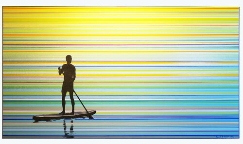 QUIET PADDLING van Manuel Di Chiara, Schilderij te koop op Singulart