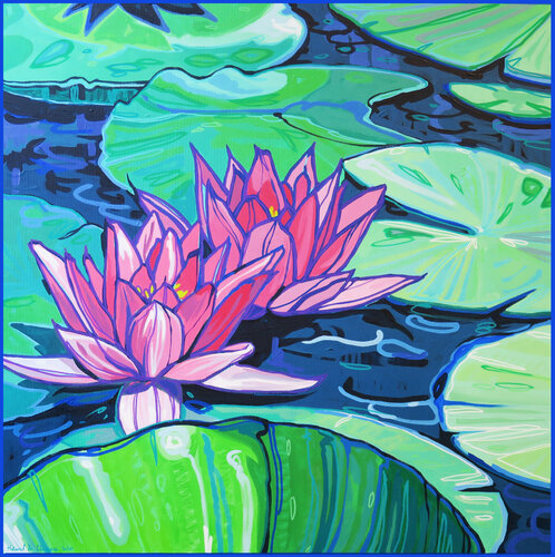 NINFEE 003 van Manuel Di Chiara, Schilderij te koop op Singulart