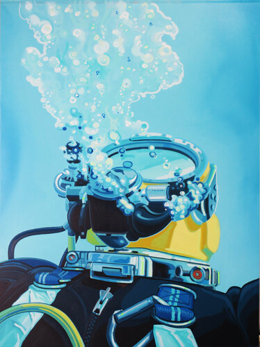 Claudio @ work. van Manuel Di Chiara, Schilderij te koop op Singulart