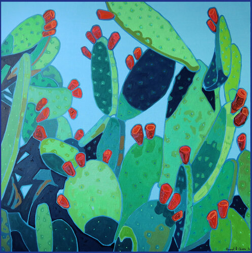 Giardino mediterraneo van Manuel Di Chiara, Schilderij te koop op Singulart