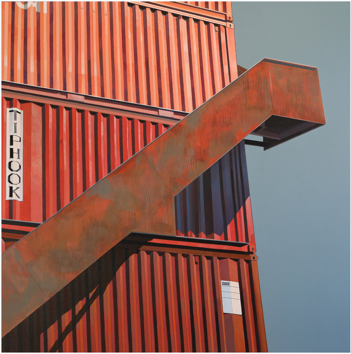 Freitag Flagship Store Zürich / Detail Manuel Di Chiara Originalgemälde zu verkaufen