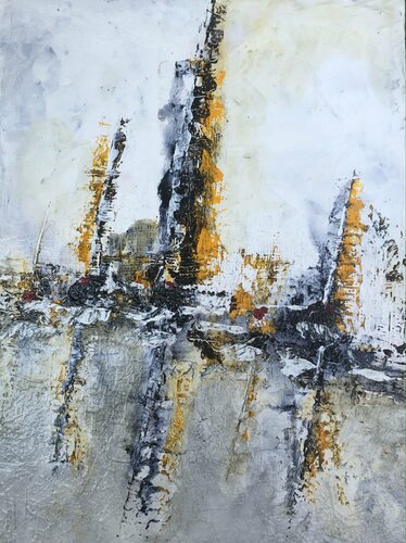 Voiliers abstraits di Karl Blanchet, Pittura in vendita su Singulart