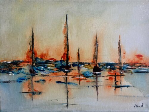Régate rouge30 di Karl Blanchet, Pittura in vendita su Singulart