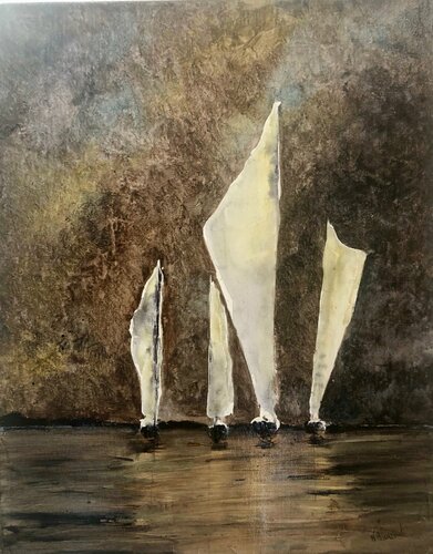 Flotte par Karl Blanchet, Peinture en vente sur Singulart