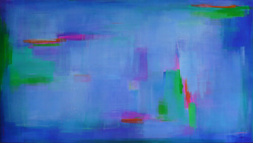 Blue Skies From Now On di Katherine Evans, Pittura in vendita su Singulart