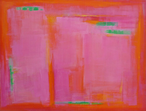 Pink Poems Say I Love You van Katherine Evans, Schilderij te koop op Singulart