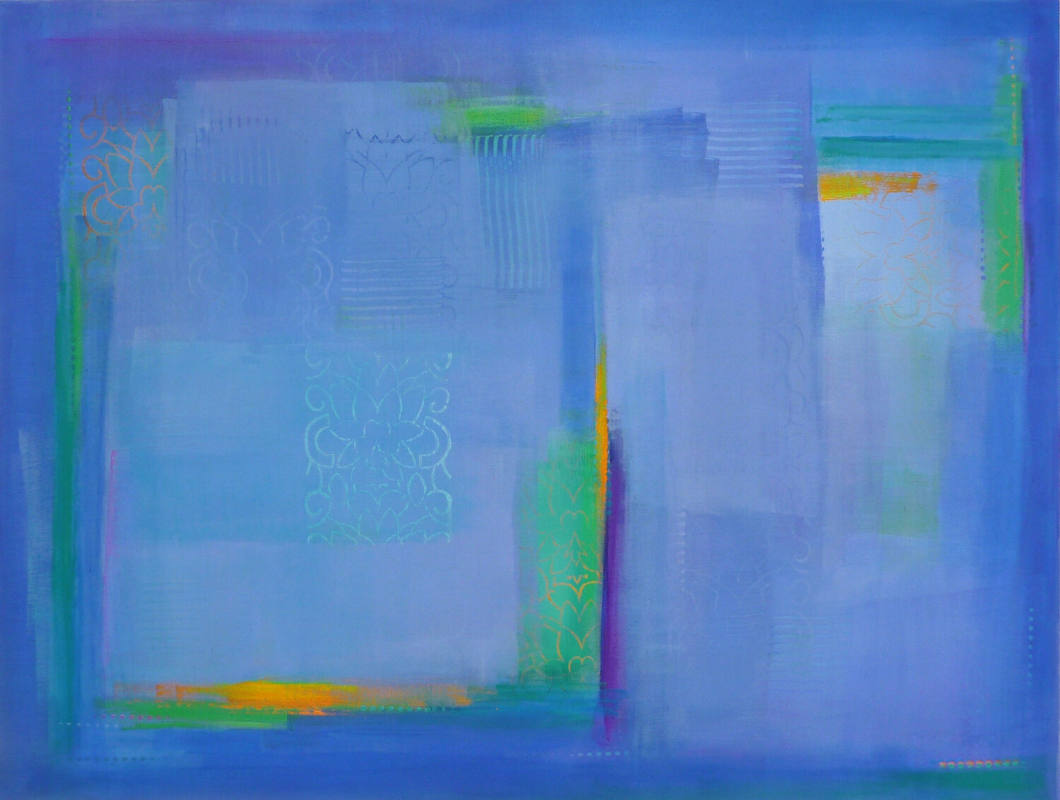 Stroll Through Blue Garden Katherine Evans