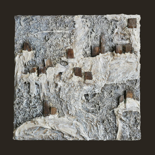 Village 3 di Natacha Gillot, Pittura in vendita su Singulart