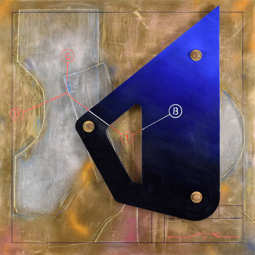 De Azul y Oro van Jesus Fernández Escobar, Schilderij te koop op Singulart