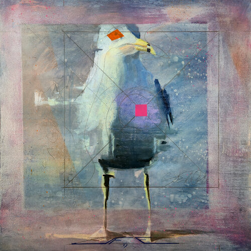 Gaviota en Azul van Jesus Fernández Escobar, Schilderij te koop op Singulart