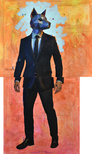 Instinto en Naranja van Jesus Fernández Escobar, Schilderij te koop op Singulart