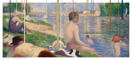 Final Study for Bathers at Asnières Georges Seurat ColorMatch van SiG Martin Sigwald, Afdruk te koop op Singulart
