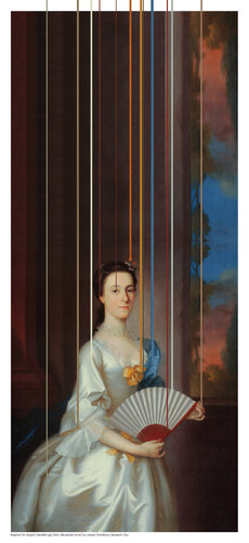 Inspired for Abigail Chesebrough_Mrs_Alexander Grant_ by Joseph Blackburn, Newport 1754 van SiG Martin Sigwald, Afdruk te koop op Singulart