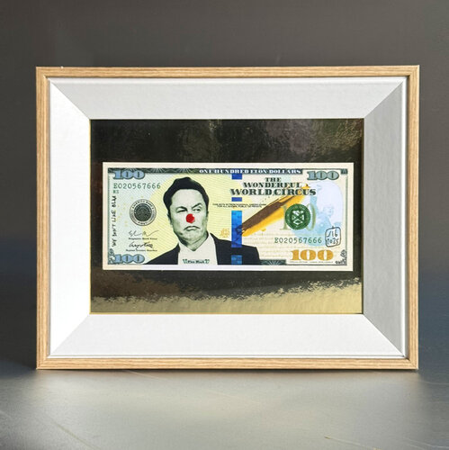 The Amazing World Circus 100 Elon Dollars van SiG Martin Sigwald, Andere media te koop op Singulart