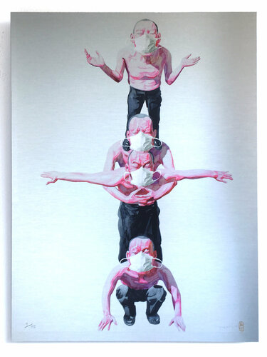 Garbage Hill COV19 YUE MINJUN Tribute van SiG Martin Sigwald, Afdruk te koop op Singulart