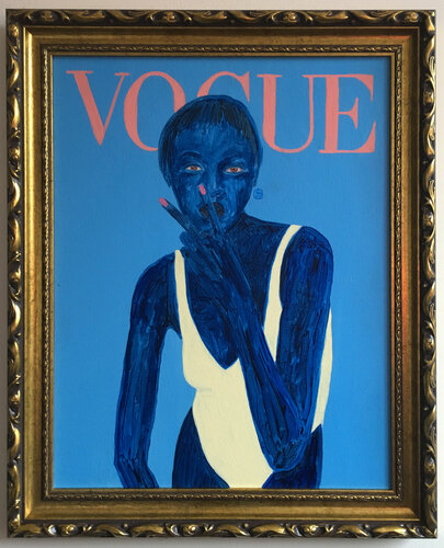 BLUE BLACK WOMAN van SiG Martin Sigwald, Schilderij te koop op Singulart