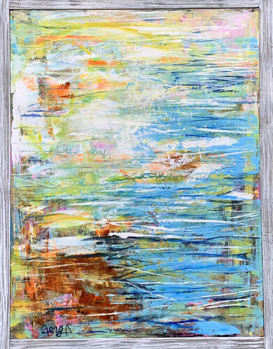 Deep Happiness di Mona Berga, Pittura in vendita su Singulart