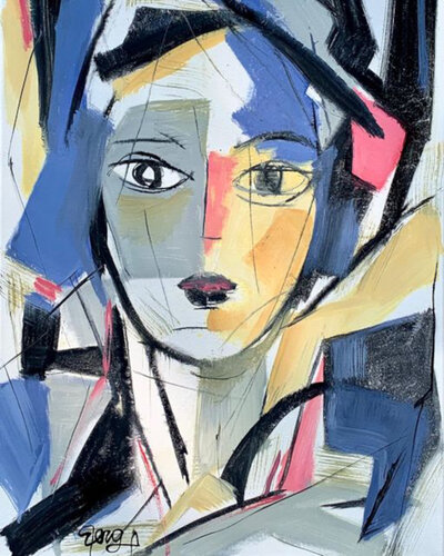 Thinjing Out of the Box di Mona Berga, Pittura in vendita su Singulart