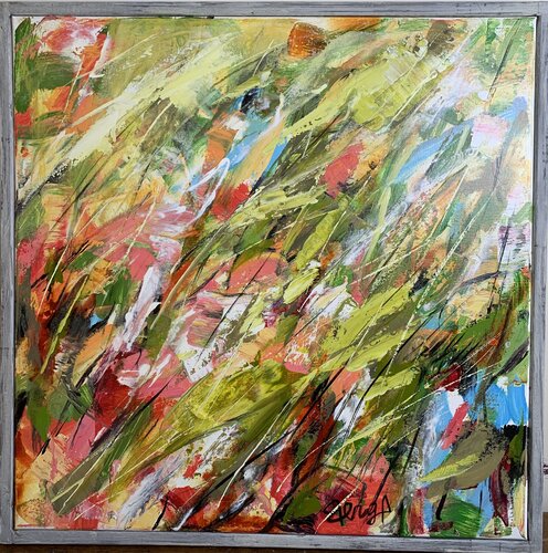 Happiness in the Wind di Mona Berga, Pittura in vendita su Singulart