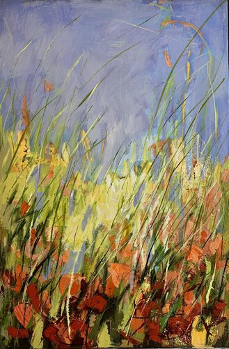 Les Coquelicots di Mona Berga, Pittura in vendita su Singulart