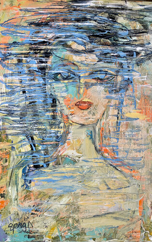 My Woman My Dreams di Mona Berga, Pittura in vendita su Singulart