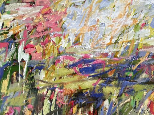 Happiness in the Wind von Mona Berga, Malerei kaufen auf Singulart