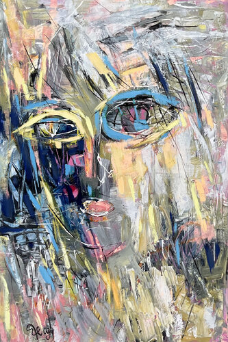 Le Visage van Mona Berga, Schilderij te koop op Singulart