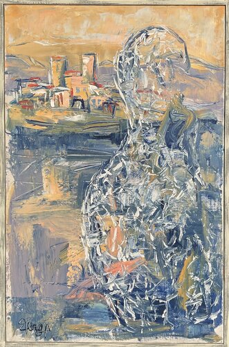 Le Nomade d’Antibes di Mona Berga, Pittura in vendita su Singulart