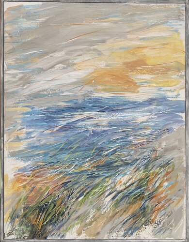 Le Vent Apporte le Bonheur di Mona Berga, Pittura in vendita su Singulart