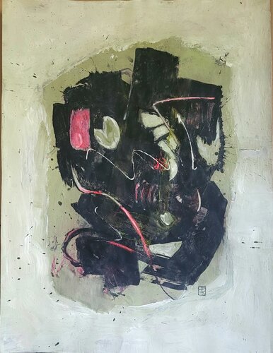 Pulso oscuro by Hélène Rooryck, Painting for Sale on Singulart