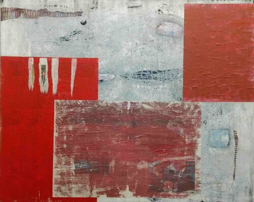 Gris y rojos von Hélène Rooryck, Malerei kaufen auf Singulart