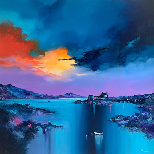 Eilean Donan Castle van Cyril Pienon, Schilderij te koop op Singulart