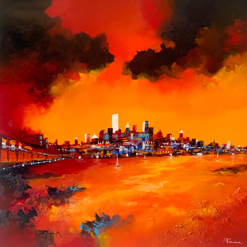 Réf City van Cyril Pienon, Schilderij te koop op Singulart