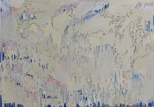 cave blue van Baptiste Laurent, Schilderij te koop op Singulart