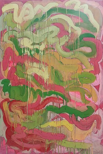 cave chupa chup di Baptiste Laurent, Pittura in vendita su Singulart