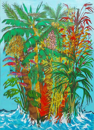 Bouquet de jungle sur île van Baptiste Laurent, Schilderij te koop op Singulart