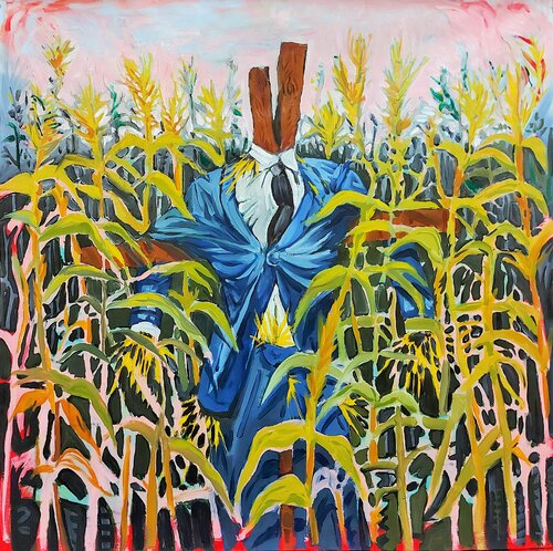 Epouvantail Maïs Baptiste Laurent